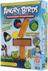 Настольная игра Mattel Angry Birds: Постучи по дереву (Angry Knock on wood) фото