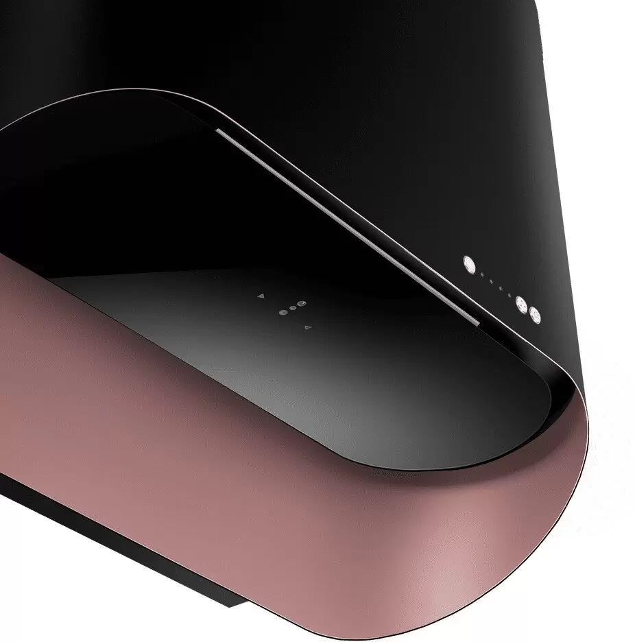 Кухонная вытяжка MAUNFELD Guna 60 (черный антрацит с розовым золотом) фото