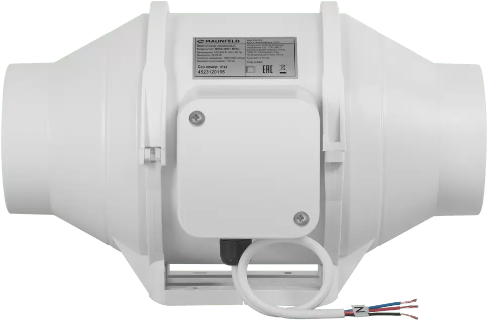 Канальный вентилятор Maunfeld MFDL10W фото