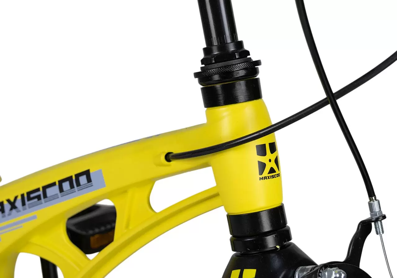 Детский велосипед Maxiscoo Cosmic Стандарт Плюс 14 2025 / MSC-C1441 (желтый матовый) фото