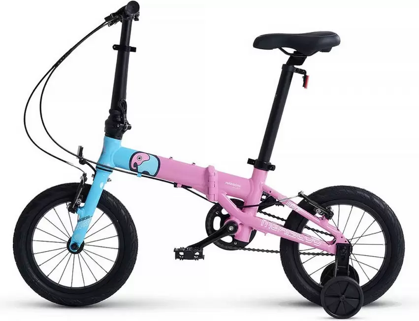 Детский велосипед Maxiscoo S007 PRO 14 2024 / MSC-007-1408P (розовый/синий) фото