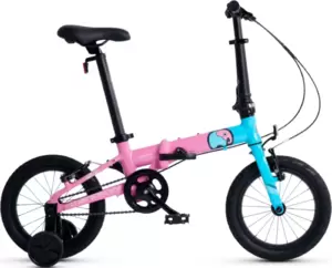 Детский велосипед Maxiscoo S007 PRO 14 2024 / MSC-007-1408P (розовый/синий) фото