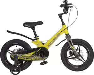 Детский велосипед Maxiscoo Space Deluxe Plus 14 2025 MSC-S1441D (желтый матовый) фото