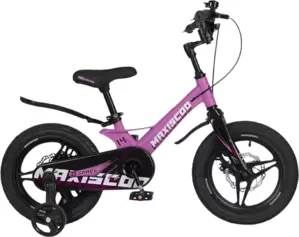 Детский велосипед Maxiscoo Space Deluxe Plus 14 2025 MSC-S1442D (розовый матовый) фото