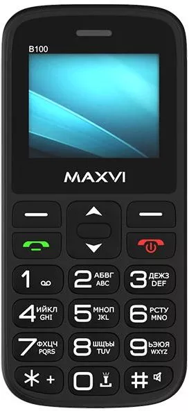 Мобильный телефон Maxvi B100 (черный) фото
