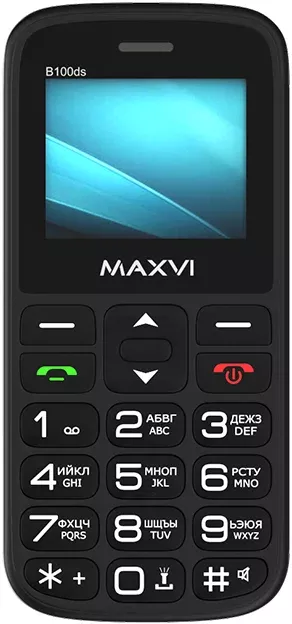 Мобильный телефон Maxvi B100ds (черный) фото
