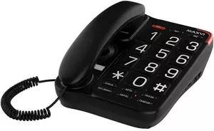Проводной телефон Maxvi CB-01 (черный) фото