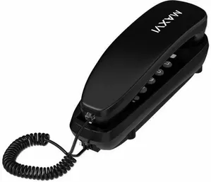 Проводной телефон Maxvi CS-01 (черный) фото