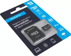 Карта памяти Maxvi microSDXC 64GB Class 10 UHS-I (1) MSD64GBC10V10