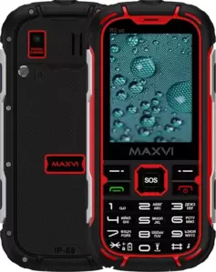 Мобильный телефон Maxvi R2 up (черный/красный) icon