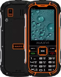 Мобильный телефон Maxvi R2 up (черный/оранжевый) icon