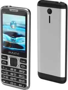 Мобильный телефон Maxvi X10i (серебристый металлик) icon