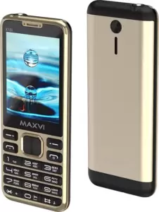 Мобильный телефон Maxvi X10i (золотистый металлик) icon