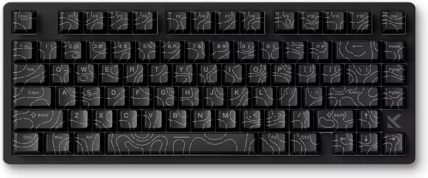 Клавиатура Mchose Jet 75 Hall Effect Black Topographic (Kailh Magnetic God Switch) фото 2