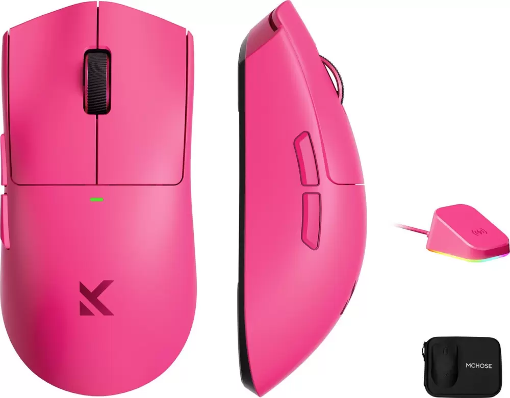 Игровая мышь MCHOSE K7 Ultra Lightweight Wireless (розовый) фото 3