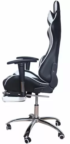 Игровое кресло Меб-ФФ MFG-6001 (черный/белый) фото