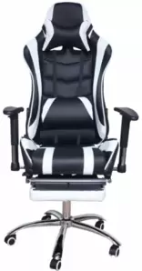Игровое кресло Меб-ФФ MFG-6001 (черный/белый) фото
