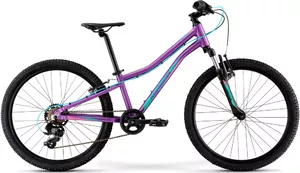 Велосипед Merida Matts J. 24 Eco 2022 (фиолетовый/бирюзовый) фото
