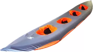Надувная лодка Merman 640/4 с фартуком (серый/оранжевый) фото