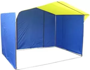 Шатер Митек Домик 3x2 K (синий/белый) фото