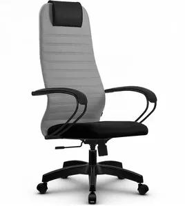 Кресло Metta SU-BP-10 PL (черное сиденье, серый) фото