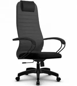 Кресло Metta SU-BP-10 PL (черное сиденье, темно-серый) фото