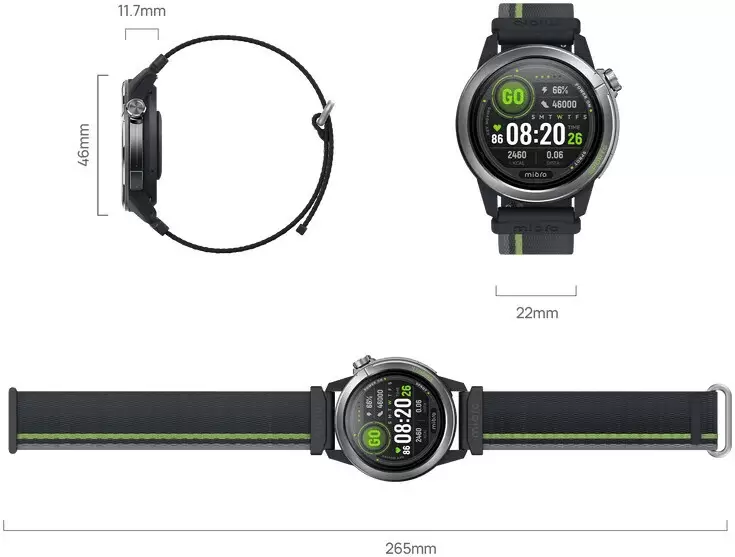 Умные часы Mibro GS Active 2 (темно-серый) фото 4