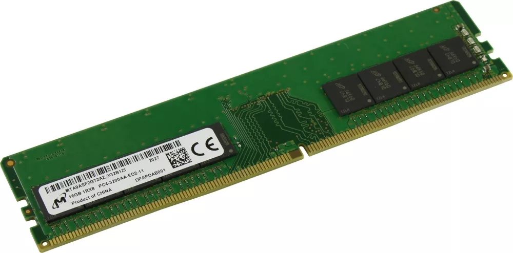Модуль памяти Micron 16GB DDR4 PC4-25600 MTA9ASF2G72AZ-3G2B1 фото