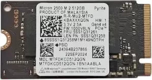 SSD Micron 2500 M.2 2242 512GB MTFDKCD512QGN-1BN1AABLA фото