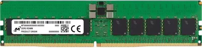 Micron DDR5 RDIMM 64GB 2Rx4 5600 MHz ECC Registered MTC40F2046S1RC56BD1