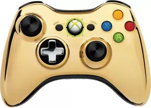 Геймпад Microsoft Xbox 360 Chrome Series Wireless Controller (Gold) фото
