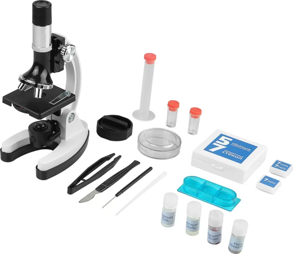 Детский микроскоп Микромед 100x-1200x в кейсе 31396 фото 2