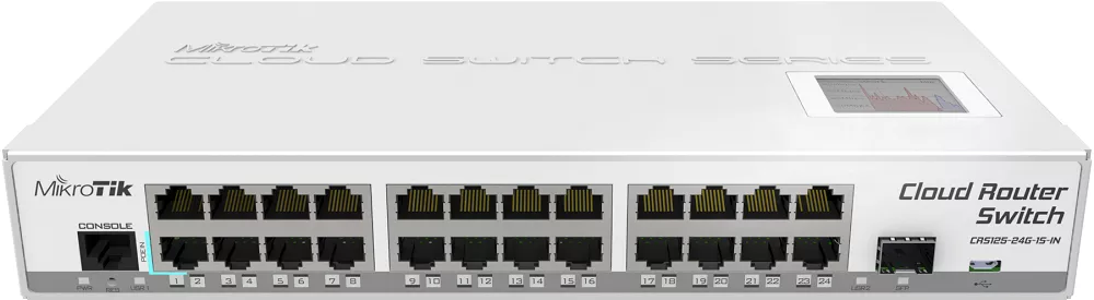 Коммутатор Mikrotik Cloud Router Switch CRS125-24G-1S-IN фото