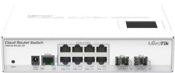 Коммутатор Mikrotik Cloud Router Switch CRS210-8G-2S+IN фото