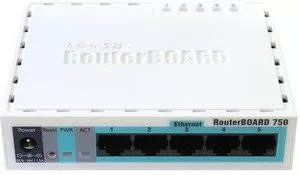 Маршрутизатор Mikrotik RouterBoard 750 фото