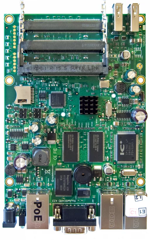 Материнская плата Mikrotik RouterBOARD RB433GL-24HPOW фото