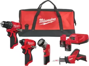 Набор аккумуляторного инструмента Milwaukee M12 BLPP4A-202B