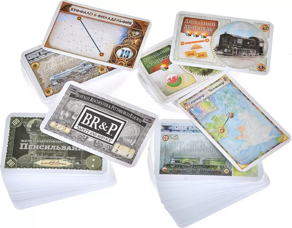 Дополнение к настольной игре Мир Хобби Ticket to Ride. Великобритания и Пенсильвания 952052 фото