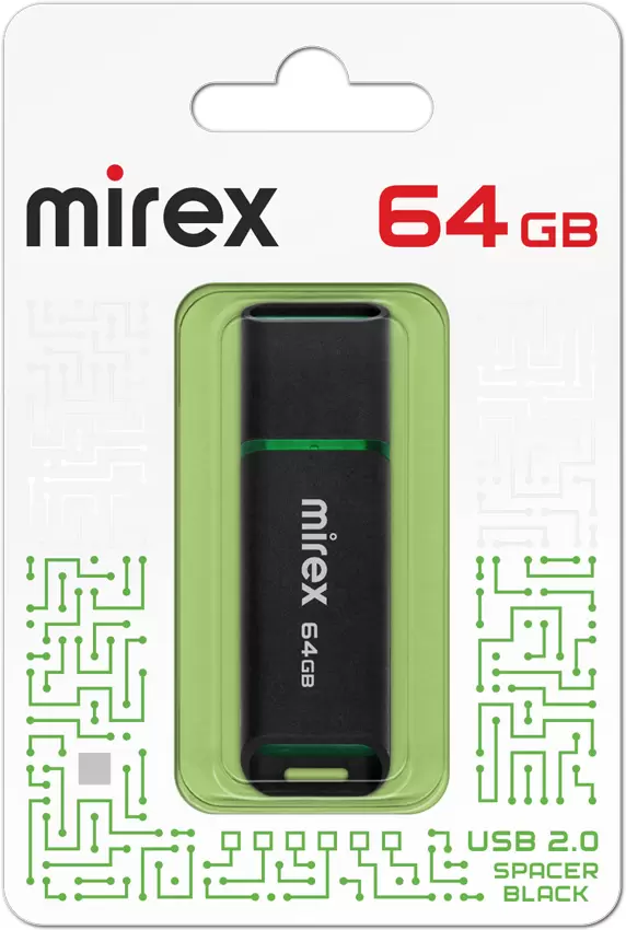 USB Flash Mirex Color Blade Spacer 2.0 64GB 13600-FMUSBK64 фото