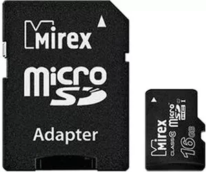 Карта памяти Mirex microSDHC 16GB (13613-ADSUHS16) фото