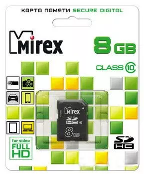 Карта памяти Mirex MicroSDHC 8Gb Class 4 (13612-MCROSD08) фото 2