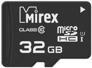 Карта памяти Mirex microSDHC UHS-I (Class 10) 32GB (13612-MCSUHS32) фото