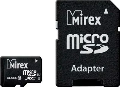 Карта памяти Mirex microSDXC 64Gb (13613-AD10SD64) фото
