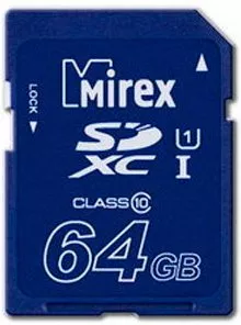 Mirex SDXC 64Gb Class 10 UHS-I (13611-SD10CD64)