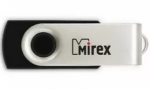 USB-флэш накопитель Mirex SWIVEL RUBBER BLACK 16GB (13600-FMURUS16) фото