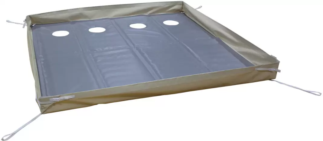 Палатка Митек Нельма Куб 3 (Оранж-беж/Хаки) + пол с 4 лунками фото