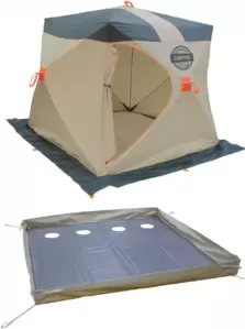 Митек Омуль-Куб 2 (хаки/бежевый) + пол с 4 лунками