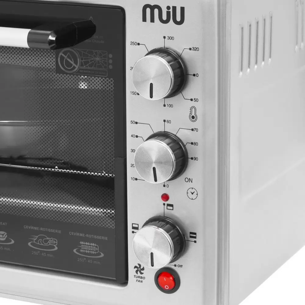 Электропечь MIU MO-40002KS (серый) фото
