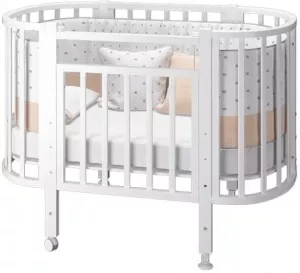 Детская кроватка MLK Элен (белый) фото