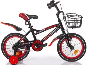 Детский велосипед Mobile Kid Slender 14 (черный/красный) фото